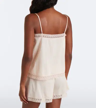 Eres Sensoriel lace-trimmed cotton camisole | Thumbnail 3 Eres Sensoriel lace-trimmed cotton camisole | Thumbnail 3