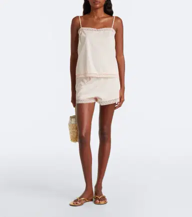 Eres Sensoriel lace-trimmed cotton camisole | Thumbnail 5 Eres Sensoriel lace-trimmed cotton camisole | Thumbnail 5