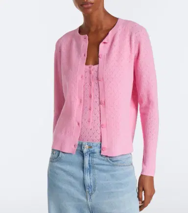 Eres Sucrerie pointelle wool-blend cardigan | Thumbnail 3