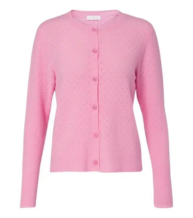 Sucrerie pointelle wool-blend cardigan