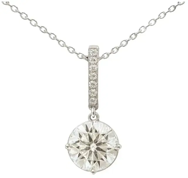 Wish Fine Jewelry 3.00ct Diamond 18K Gold Statement Pendant