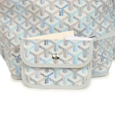 goyard Goyard Goyardine Anjou Polar Blue Mini Bag Palladium Hardware | Thumbnail 7 goyard Goyard Goyardine Anjou Polar Blue Mini Bag Palladium Hardware | Thumbnail 7