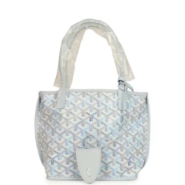 goyard Goyard Goyardine Anjou Polar Blue Mini Bag Palladium Hardware