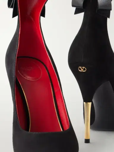 Valentino Garavani Fatale 105 Bow-detailed Suede Pumps | Thumbnail 5