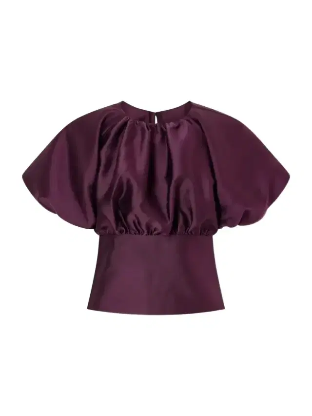 Self-Portrait Gathered Taffeta Top