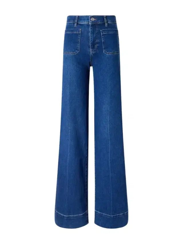 Frame Le Slice Slim Palazzo Long High-rise Wide-leg Jeans