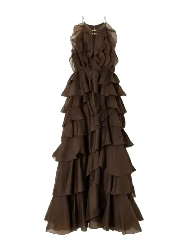 Aje Cleo Ruffled Tiered Organza Gown