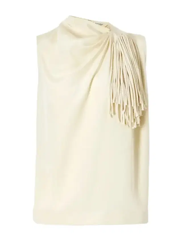 Altuzarra Alden Fringe-trimmed Silk Top
