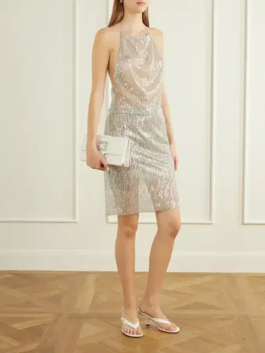 Ilkyaz Ozel Ani Crystals Embellished Mini Skirt | Thumbnail 2