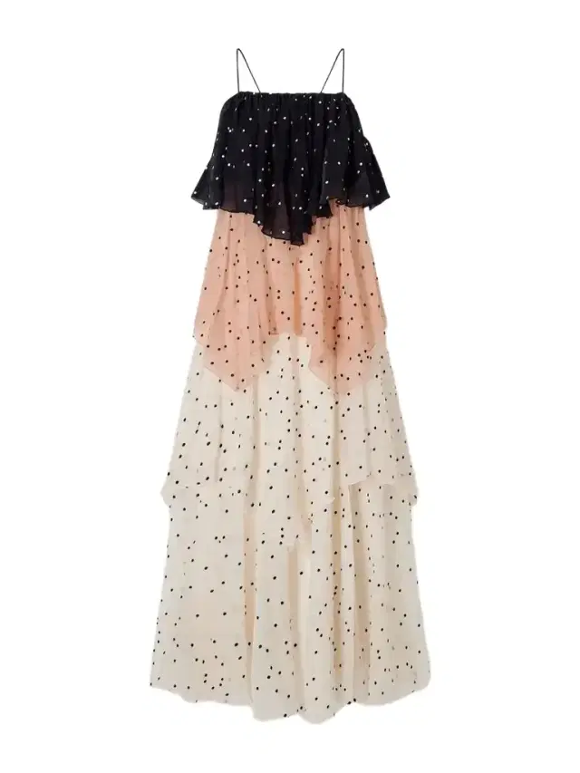 Aje Songstress Polka-dot Organza Maxi Dress