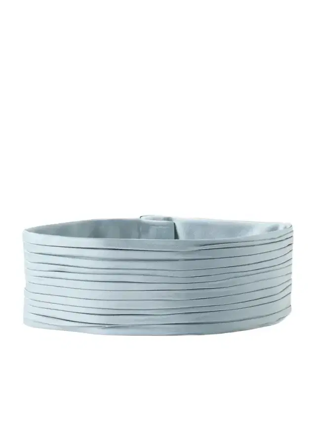 Valentino Garavani Plissé Satin Belt