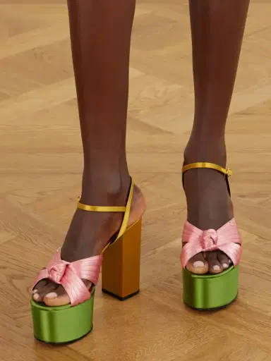 Valentino Garavani Crasher 125 Vlogo-embellished Knotted Satin Sandals | Thumbnail 2