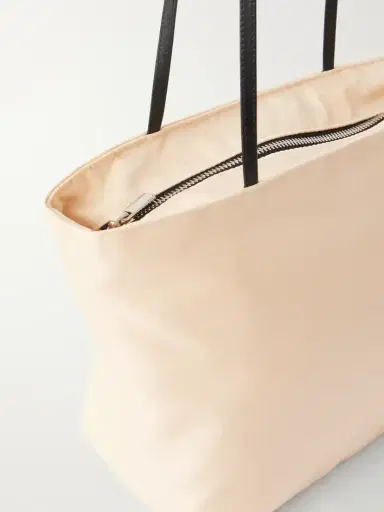 Valesque Spaghetti Leather-trimmed Nylon Shoulder Bag | Thumbnail 5