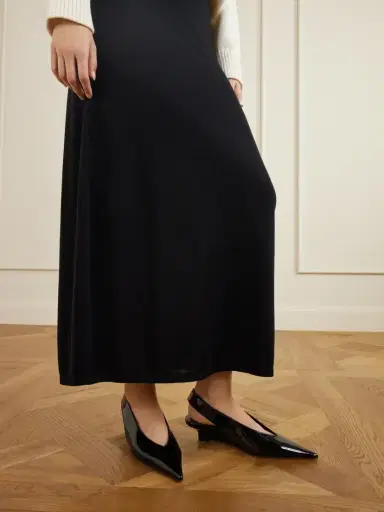 TOTEME The Wedge Patent-leather Slingback Pumps | Thumbnail 2