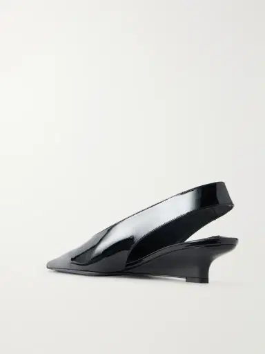 TOTEME The Wedge Patent-leather Slingback Pumps | Thumbnail 3
