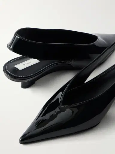 TOTEME The Wedge Patent-leather Slingback Pumps | Thumbnail 5