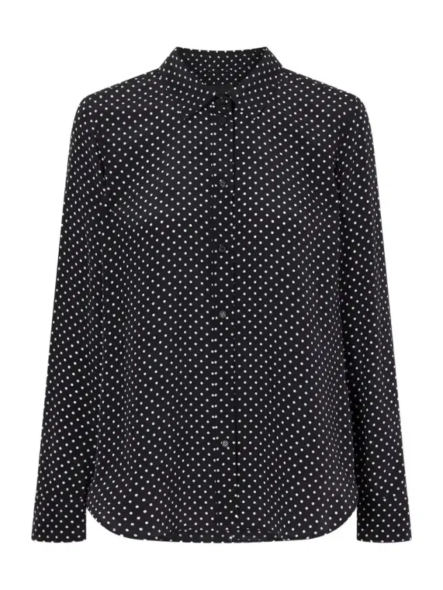 Gaia Polka-dot Silk Crepe De Chine Shirt Gaia Polka-dot Silk Crepe De Chine Shirt