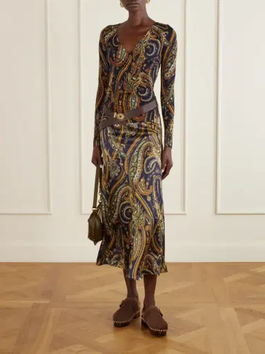 Etro Paisley-printed Jersey Blouse | Thumbnail 2