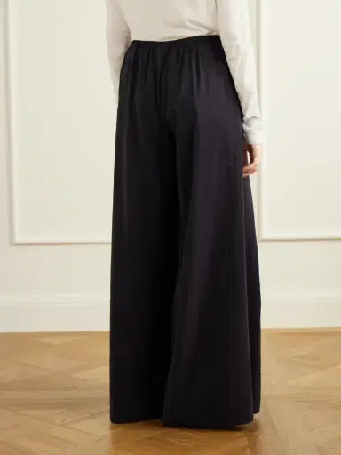 La Ligne Pleated Crinkle Satin Wide-leg Pants | Thumbnail 4 La Ligne Pleated Crinkle Satin Wide-leg Pants | Thumbnail 4
