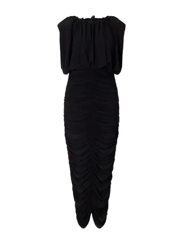 Aje Lunaria Gathered Belted Jersey Midi Dress