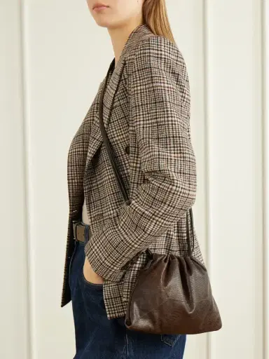 Brunello Cucinelli Monili-embellished Lizard-effect Leather Shoulder Bag | Thumbnail 2 Brunello Cucinelli Monili-embellished Lizard-effect Leather Shoulder Bag | Thumbnail 2