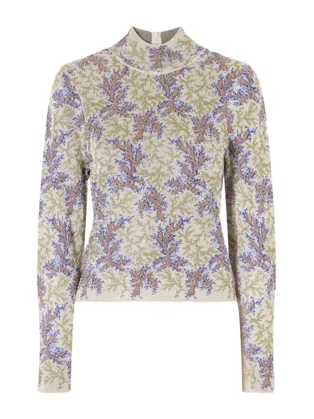 Rabanne Intarsia-knit Turtleneck Sweater