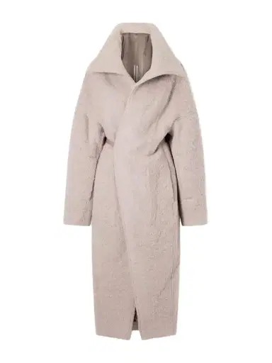 Rick Owens Dracucollar Belted Alpaca And Virgin Wool-blend Coat | Thumbnail 1