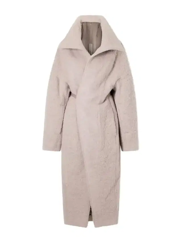 Rick Owens Dracucollar Belted Alpaca And Virgin Wool-blend Coat