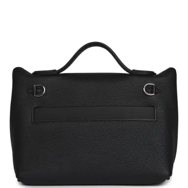 HERMÈS Hermes Mini 24/24 Bag Black Togo, Swift Palladium Hardware | Thumbnail 4 HERMÈS Hermes Mini 24/24 Bag Black Togo, Swift Palladium Hardware | Thumbnail 4
