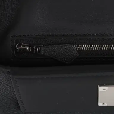 HERMÈS Hermes Mini 24/24 Bag Black Togo, Swift Palladium Hardware | Thumbnail 8 HERMÈS Hermes Mini 24/24 Bag Black Togo, Swift Palladium Hardware | Thumbnail 8