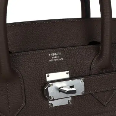 HERMÈS Pre-owned Hermes HAC Birkin 40 Ecorce Togo Palladium Hardware | Thumbnail 7 HERMÈS Pre-owned Hermes HAC Birkin 40 Ecorce Togo Palladium Hardware | Thumbnail 7