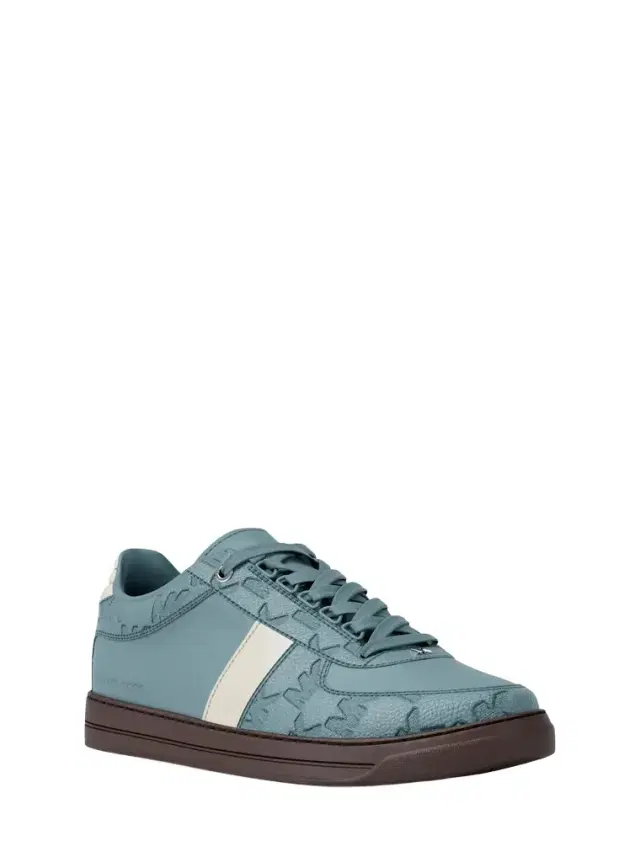 Michael Kors Collection Brady Logo Embossed Leather Sneaker