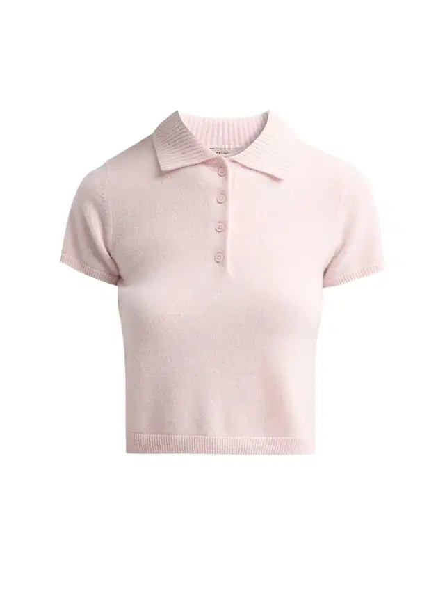 Women's Twila Cashmere Polo Shirt - Bubblegum