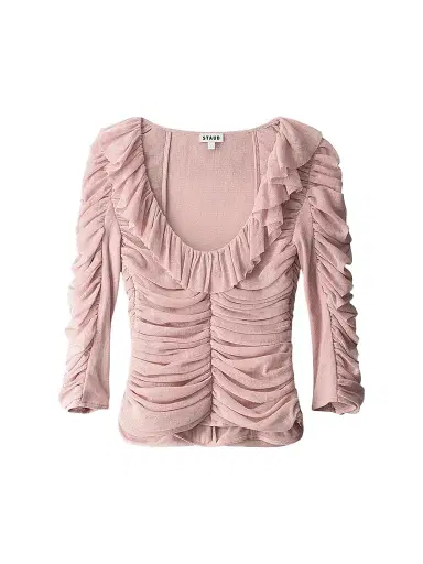 Staud Women's Gretta Ruffled Top | Thumbnail 1 Staud Women's Gretta Ruffled Top | Thumbnail 1