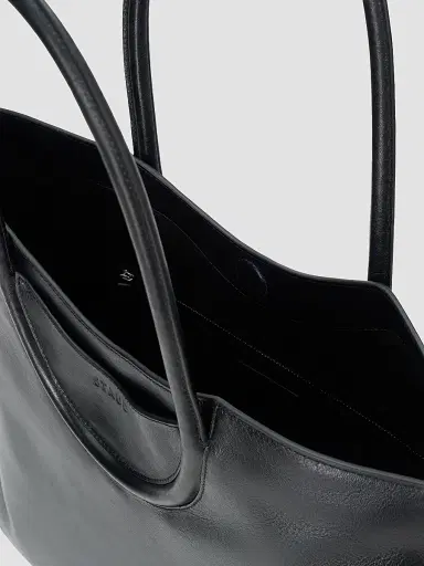 Staud Women's Maude Leather Tote Bag - Black | Thumbnail 3