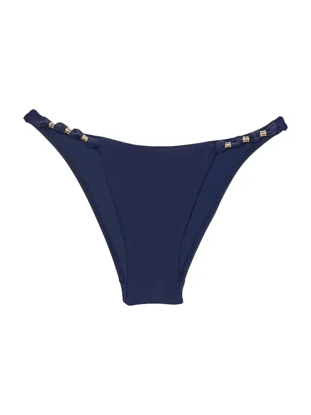 ViX by Paula Hermanny Women's Paula Knotted Brazillian-Cut Bikini Bottom - Navy