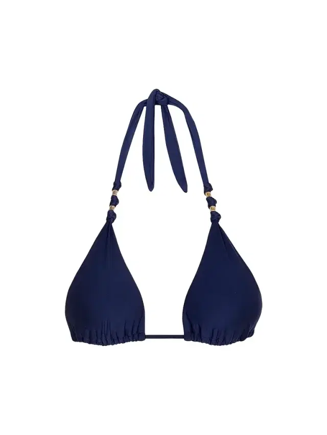 ViX by Paula Hermanny Women's Paula Triangle Bikini Top - Navy