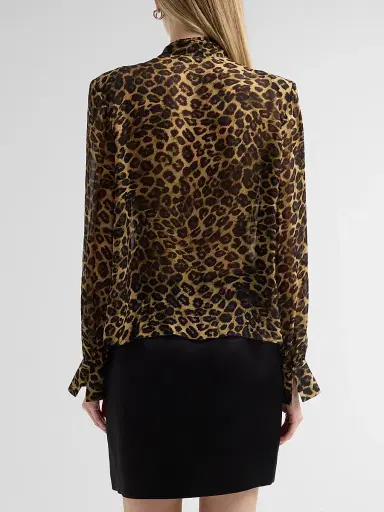 Toccin Women's Kaila Leopard Print Blouse | Thumbnail 3