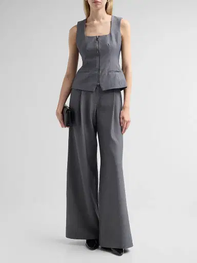 Toccin Women's Solara Pleated Wide-Leg Trousers | Thumbnail 2 Toccin Women's Solara Pleated Wide-Leg Trousers | Thumbnail 2