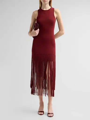 Toccin Women's Margaux Racer Fringe Mini Dress | Thumbnail 2 Toccin Women's Margaux Racer Fringe Mini Dress | Thumbnail 2