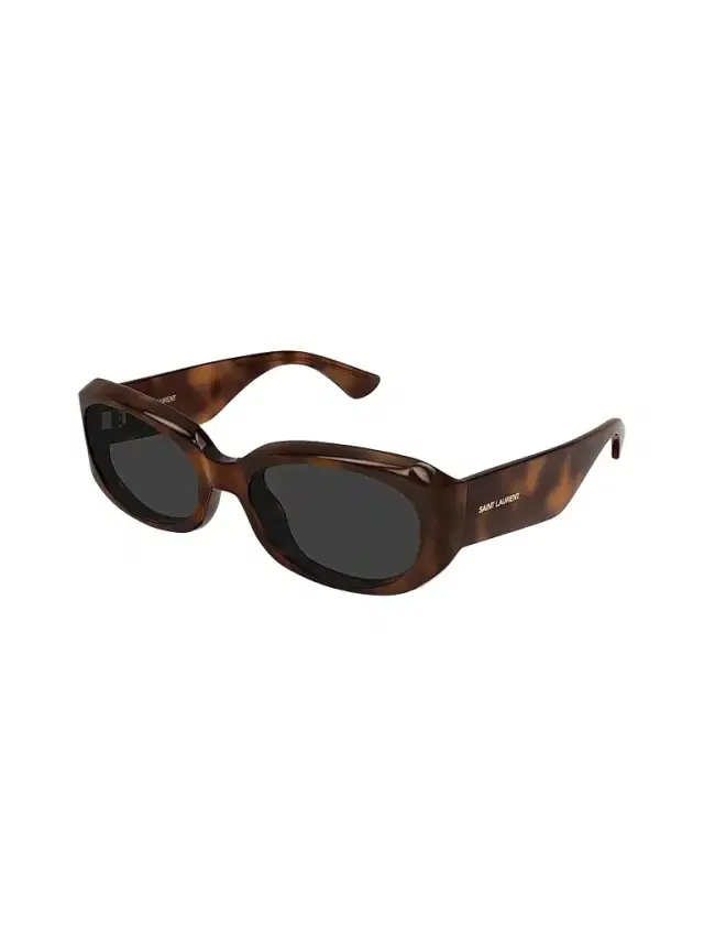 Saint Laurent Women's 57MM Rectangular Sunglasses - Havana