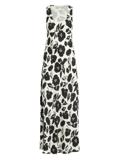 Favorite Daughter Women's The All Yours Brushed Floral Maxi Dress - Brushed Neutral - Size XL | Thumbnail 1
