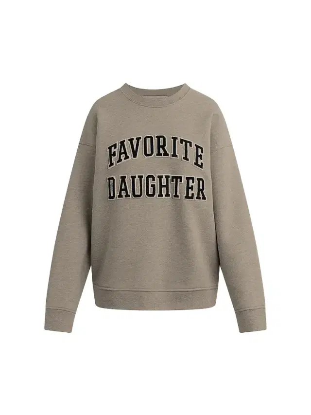 Favorite Daughter Women's The Embroidery Collegiate Sweatshirt - Heather Grey Navy