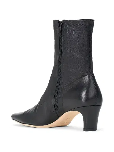 Staud Women's Wally 50MM Leather Ankle Boots | Thumbnail 3 Staud Women's Wally 50MM Leather Ankle Boots | Thumbnail 3