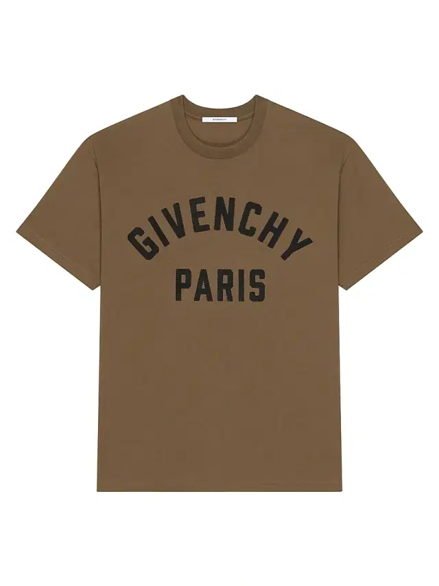 Men's Paris T-Shirt in Cotton - Army Beige