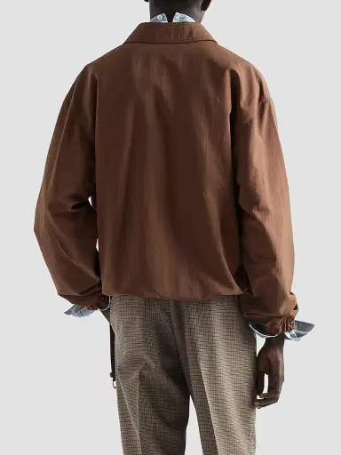 Prada Men's Technical Fabric Blouson Jacket - Brown | Thumbnail 4