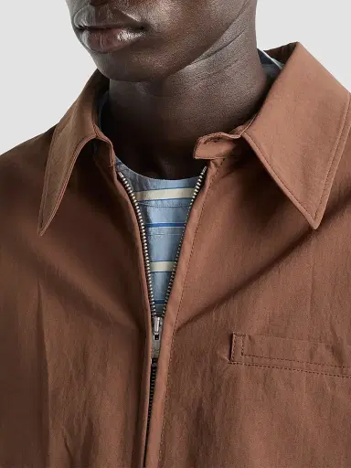 Prada Men's Technical Fabric Blouson Jacket - Brown | Thumbnail 6