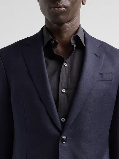 Giorgio Armani Men's Textured Wool Single-Breasted Suit - Night Sky | Thumbnail 6 Giorgio Armani Men's Textured Wool Single-Breasted Suit - Night Sky | Thumbnail 6