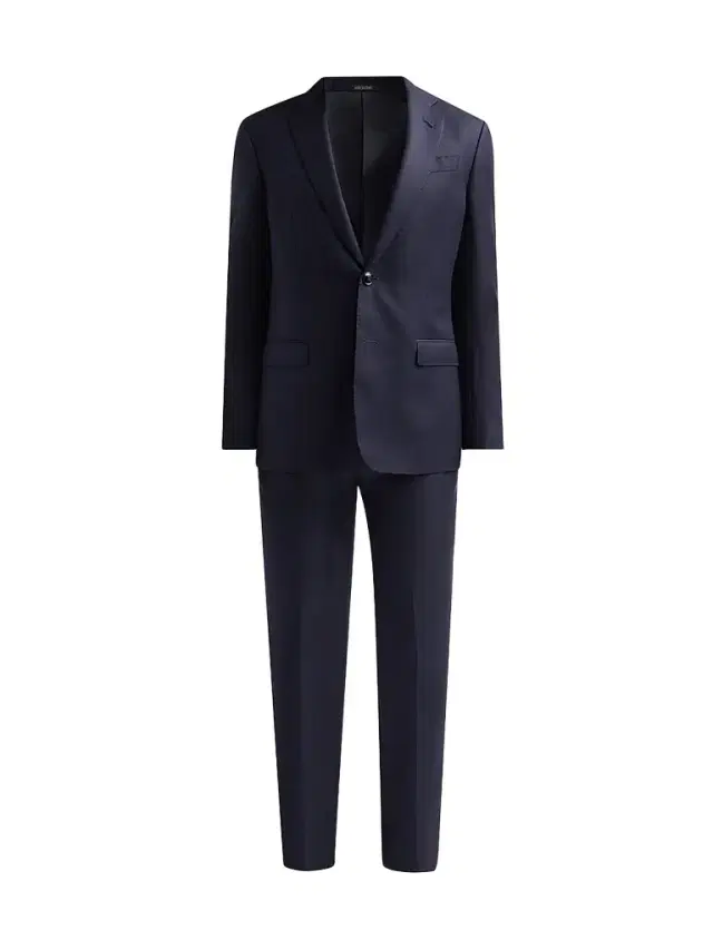 Giorgio Armani Men's Textured Wool Single-Breasted Suit - Night Sky
