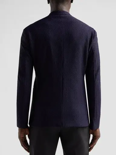 Giorgio Armani Men's Rice Stitch Two-Button Jacket - Mosto | Thumbnail 3